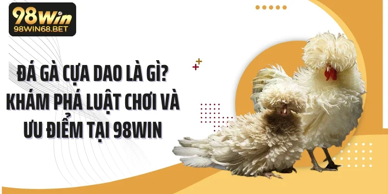 Đá Gà Cựa Dao Là Gì? Khám Phá Luật Chơi Và Ưu Điểm Tại 98WIN